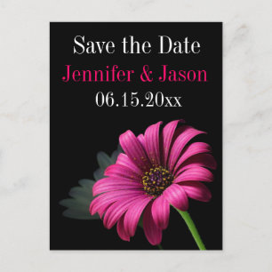 Cartes de préavis de mariage à fleurs de gérbera r