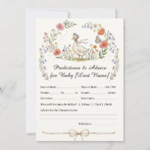 Cartes de prédictions Bébé Fleur Sauvage de Mère l