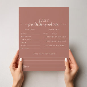 Cartes de prédictions et de conseils pour bébé en 