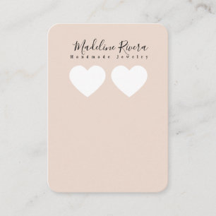Cartes de présentation artisanales pour boucles d'