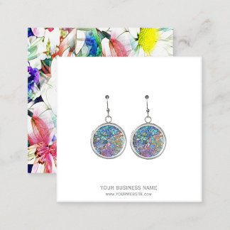Cartes de Présentation de Boucles d'Oreilles de Bi