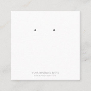 Cartes de Présentation de Boucles d'Oreilles de Bi