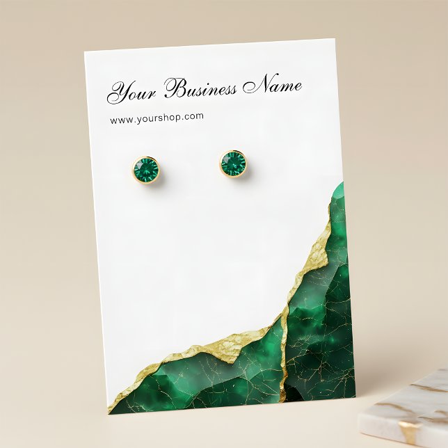 Cartes de Présentation de Boucles d'Oreilles Dorée (Créateur téléchargé)