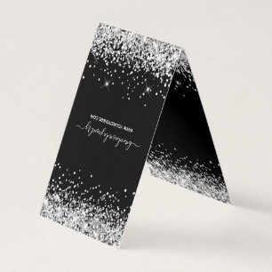 Cartes de présentation de colliers en paillettes n