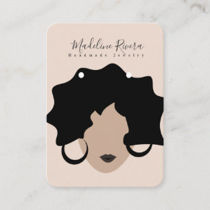 Cartes de présentation pour boucles d'oreilles art