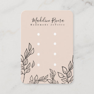 Cartes de Présentation pour Boucles d'Oreilles Art