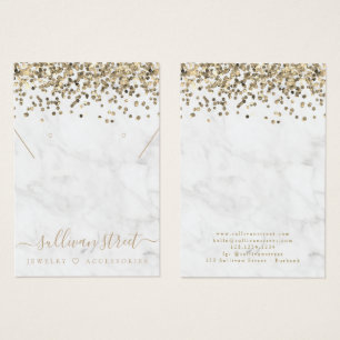 Cartes de présentation pour boucles d'oreilles et 
