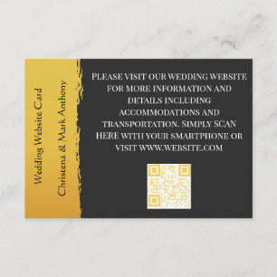 Cartes de Présentation pour le Site Web du Mariage