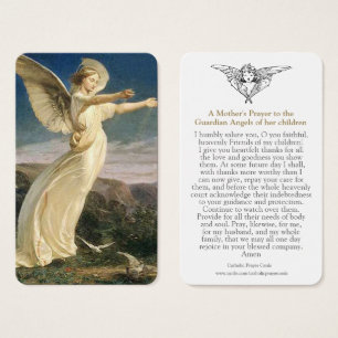 Cartes de prière   Angel victorien