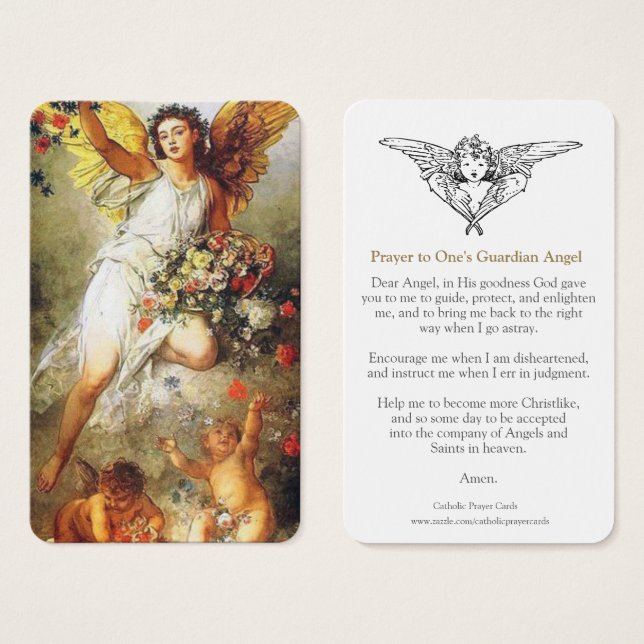 Cartes de prière | Anges (Devant & derrière)