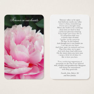 Cartes de prière   Beautiful Pink Peony