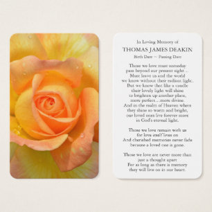 Cartes de prière   Belle Rose Jaune