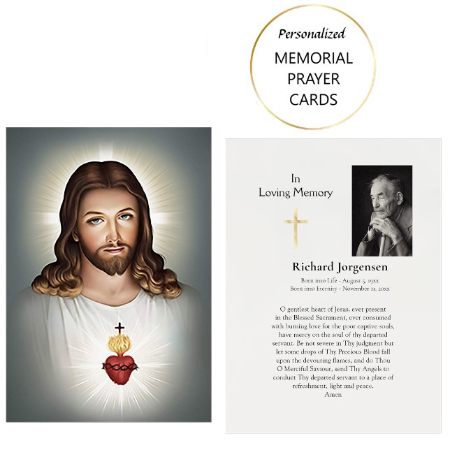 Cartes de prière du Sacré-Coeur de Jésus (Créateur téléchargé)
