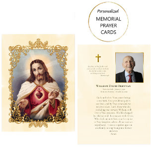 Cartes de prière du Sacré-Coeur de Jésus