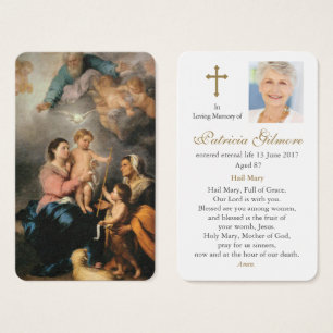 Cartes de prière La Sainte Famille 1