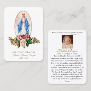 CARTES DE PRIÈRE MATILDA FUNERAL