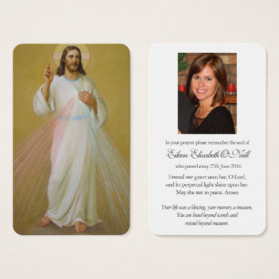 Cartes de prière   Miséricorde divine 1