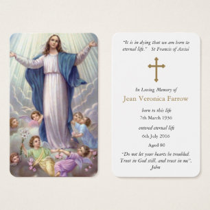 Cartes de prière   Notre Dame Saint Rosaire