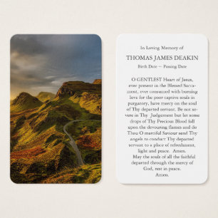 Cartes de prière   Paysage écossais