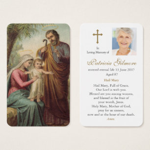 Cartes de prière   Sainte famille 1