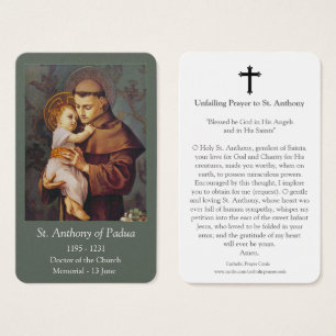 Cartes de prière   St Anthony 02
