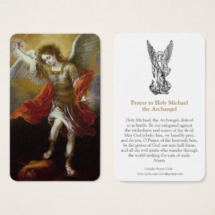 Cartes de prière   St. Michael 2