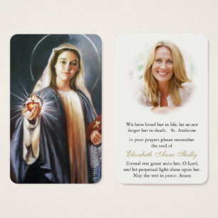 Cartes de prière   Tenir Le Coeur Sacré