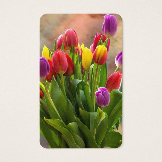 Cartes de prière | Tulip Bouquet (Devant)