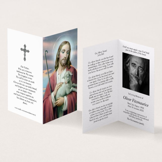 Cartes de prières catholiques | Agneau de Dieu (Inside and Outside)