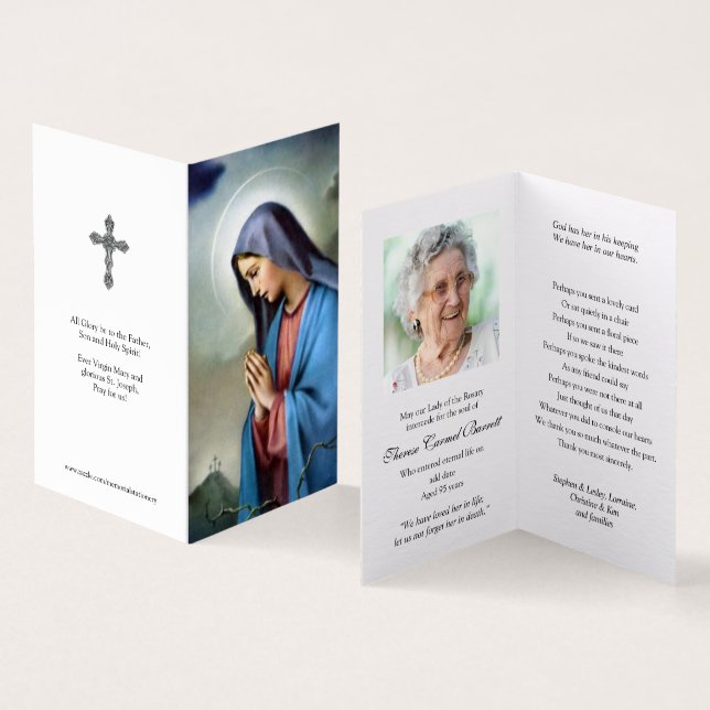 Cartes de prières catholiques | Sortes (Inside and Outside)