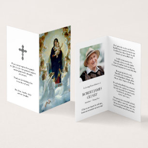 Cartes de prières catholiques   Vierge et anges