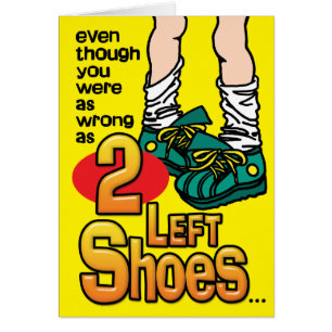Cartes de prison - 2 chaussures gauches