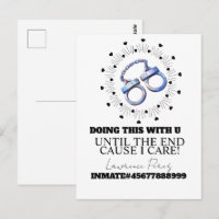 Cartes de prison à longue distance Menottes à fair