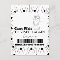 Cartes de prison Visite à distance pour couples