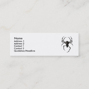Cartes de profil araignée (noire)