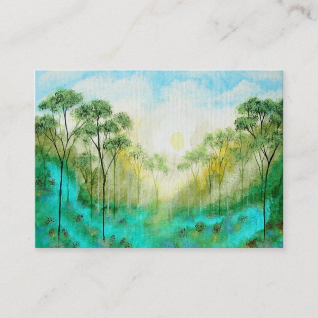 Cartes de profil d'affaires de sérénité d'art (Devant)