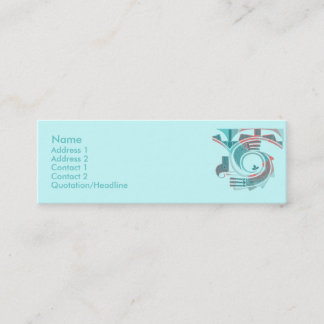 Cartes de profil d'aube de turquoise