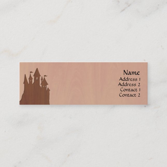 Cartes de profil de château de conte de fées (Devant)