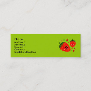 Cartes de profil de fraise