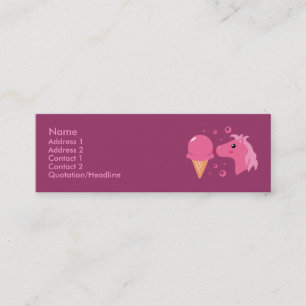 Cartes de profil de poney de glace