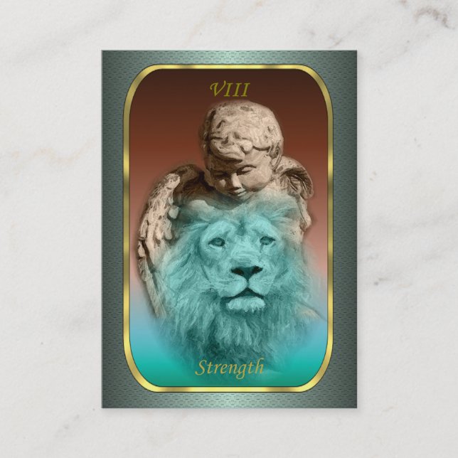 Cartes de profil de tarot - force (Devant)
