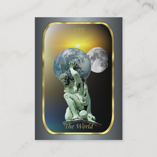 Cartes de profil de tarot - le monde (Devant)