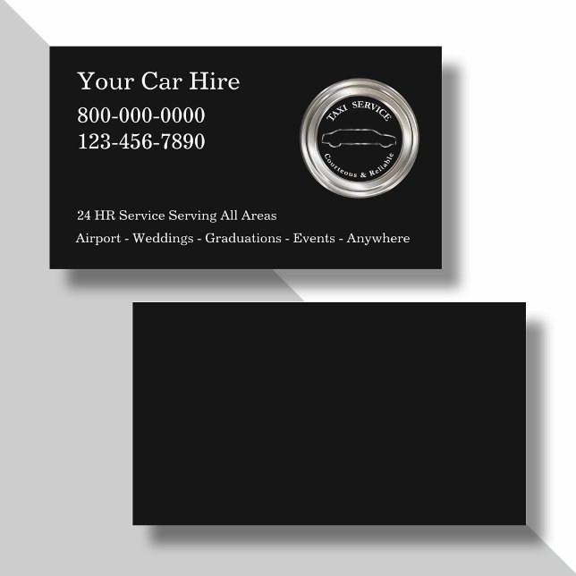 Cartes de profil de taxi brillantes (Créateur téléchargé)
