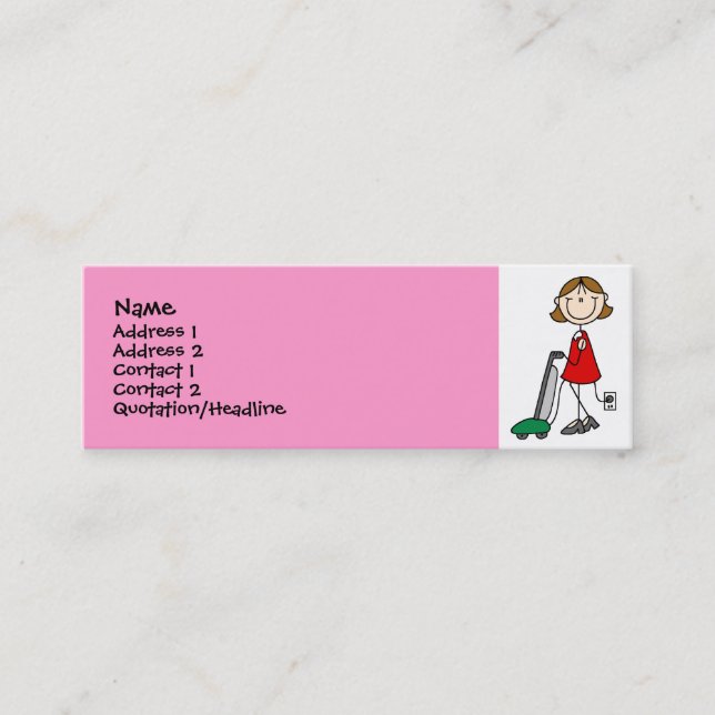 Cartes de profil de Vacumming de maman (Devant)