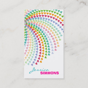 Cartes de profil des Coeurs Arc-en-ciel enflammés