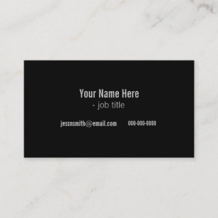 Cartes de profil modernes en noir et blanc cool