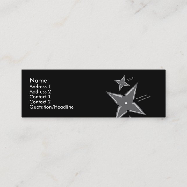 Cartes de profil Ninja (Devant)