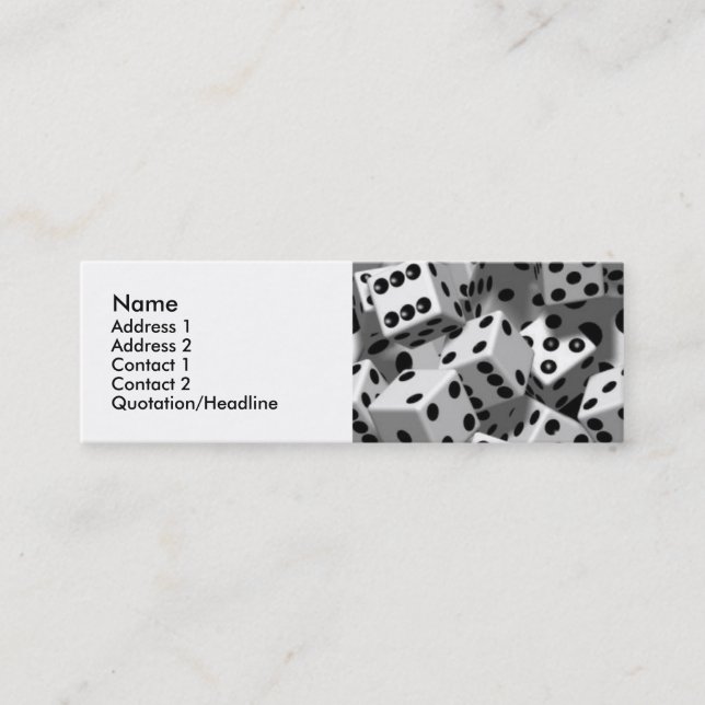 Cartes de profil personnel de matrices (Devant)