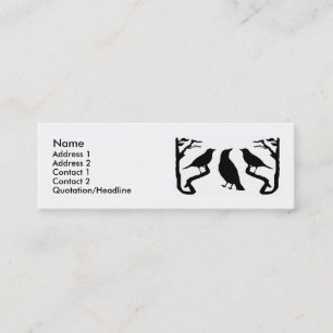Cartes de profil Silhouette des oiseaux