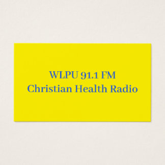 Cartes de promo WLPU 91.1 FM